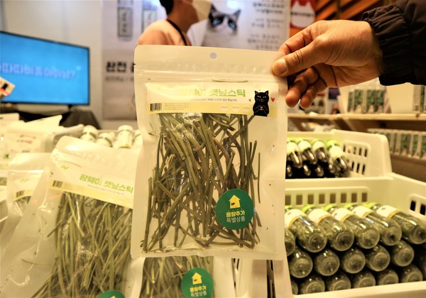 캣닢 줄기로 만든 캣닢 스틱 @펫헬스