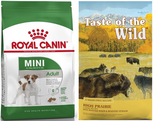 로얄캐닌(왼쪽)과 토우 제품 이미지