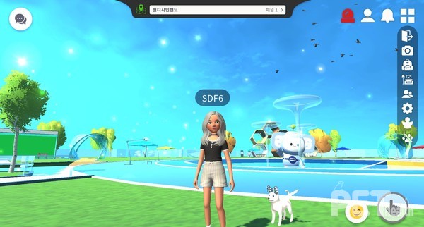 메타서울펫 이용방법 (우상단 네모박스에 발자국모양). 자료 서울시