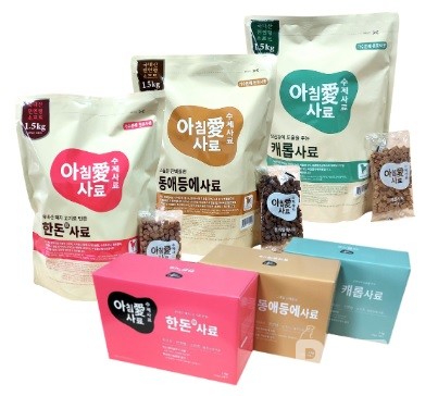 신제품 3종(한돈·등애등에·캐럽). 사진 갤럭시펫