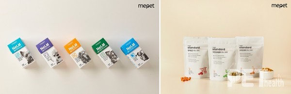 미펫 필름형 영양제 ‘낼름’(사진 왼쪽), 미펫 ‘미니저키’(오른쪽). 사진 미펫