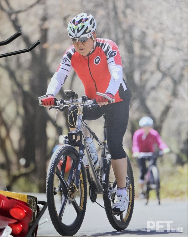 김성달 대표는 코로나 이전 매일 자전거를 탔다. ⓒ펫헬스