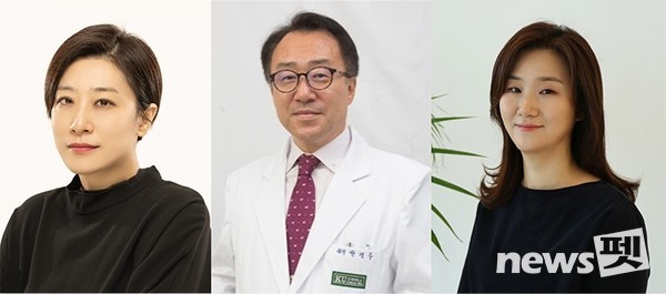 (사진 왼쪽부터) 유온유 연구원, 한진수 교수, 박신애 교수. 사진 건국대학교