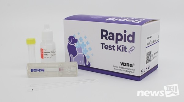 중증열성혈소판감소증후군(SFTS) 신속항원 진단키트. 사진 농림축산검역본부