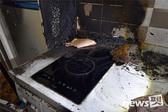 2025년 1월 서구 관저동의 한 주택에서 반려동물에 의한 화재가 발생한 현장사진. 사진 대전시